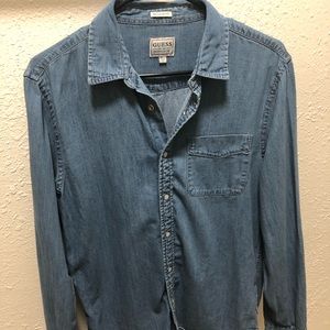 A Blue Denim Shirt Regular Fit